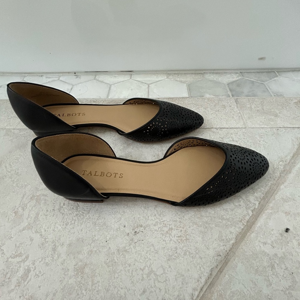 NIB Talbots Black Edison D’Orsay 8.5